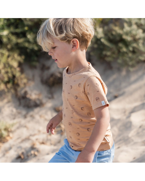 LITTLE DUTCH. Μπλουζάκι κοντομάνικο Rust - Νο 80