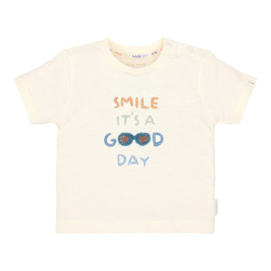 LITTLE DUTCH. Μπλουζάκι κοντομάνικο με σχέδιο Creme - Νο 98