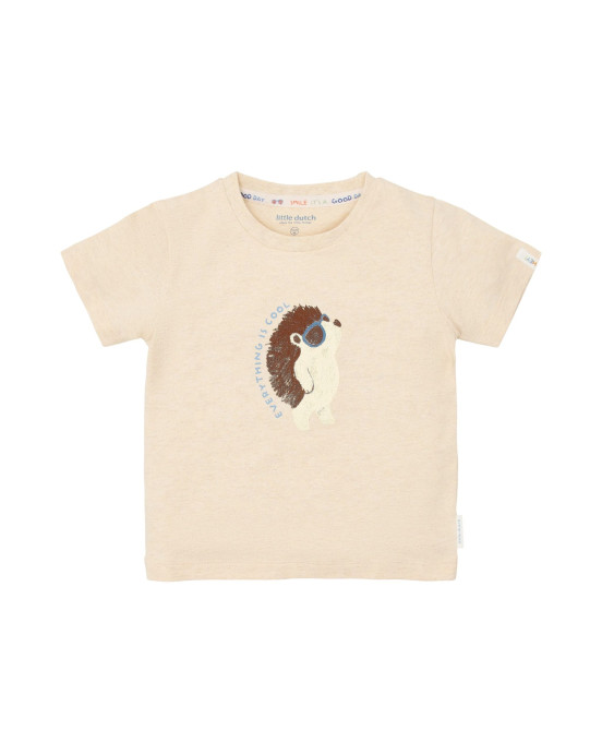 LITTLE DUTCH. Μπλουζάκι κοντομάνικο Biscuit melange - Νο 80