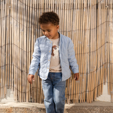 LITTLE DUTCH. Μπλουζάκι κοντομάνικο Biscuit melange - Νο 80