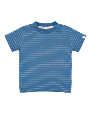 LITTLE DUTCH. Μπλουζάκι κοντομάνικο Indigo stripe - Νο 92