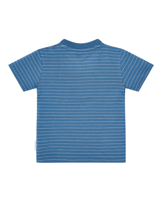 LITTLE DUTCH. Μπλουζάκι κοντομάνικο Indigo stripe - Νο 98