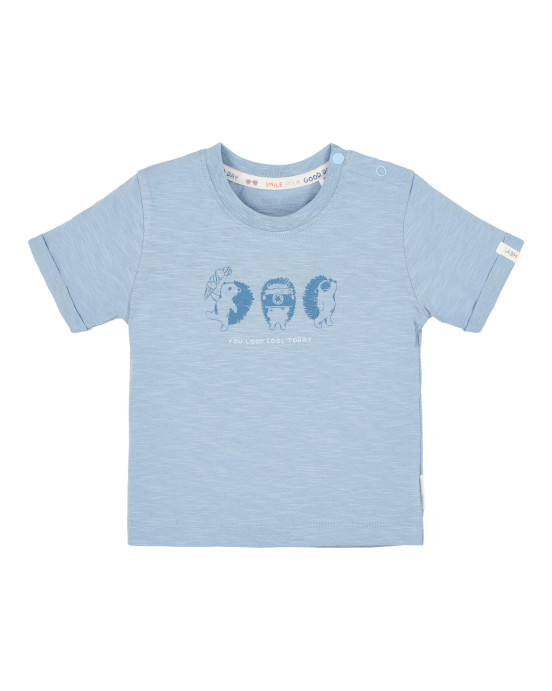 LITTLE DUTCH. Μπλουζάκι κοντομάνικο Steel Blue - Νο 86