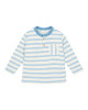 LITTLE DUTCH. Μπλουζάκι μακρυμάνικο Steel Blue stripe - Νο 92
