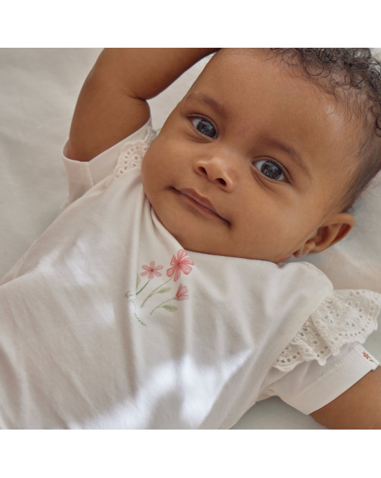 LITTLE DUTCH. Μπλουζάκι κοντομάνικο λευκό - Νο 56