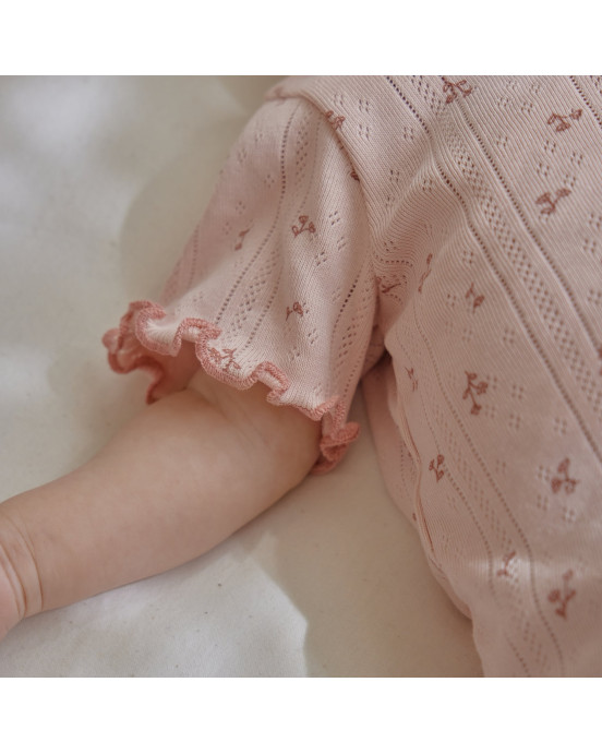 LITTLE DUTCH. Μπλουζάκι κοντομάνικο ροζ Fairy Flowers - Νο 56