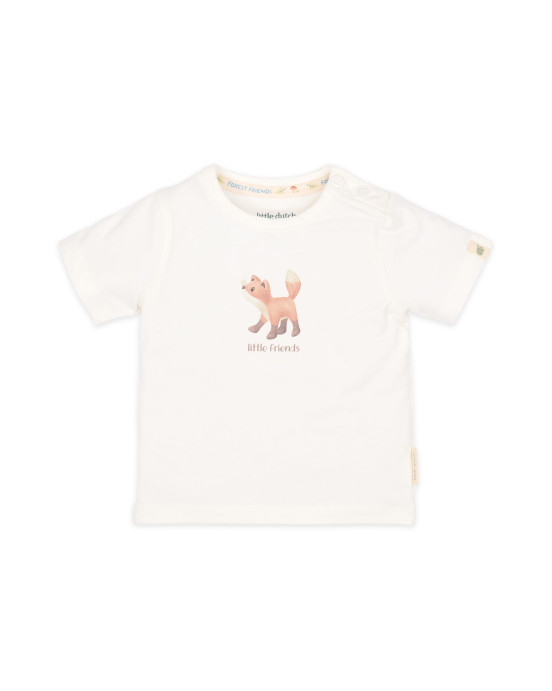 LITTLE DUTCH. Μπλουζάκι κοντομάνικο λευκό Snow White - Νο 68