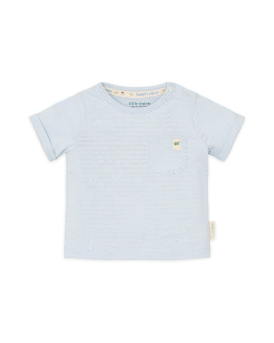 LITTLE DUTCH. Μπλουζάκι κοντομάνικο μπλε Baby Blue - Νο 62