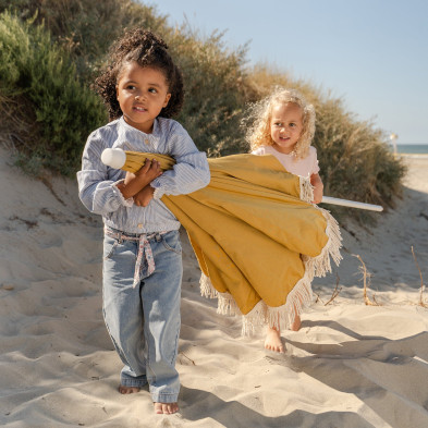 LITTLE DUTCH. Μπλουζάκι μακρυμάνικο Denim Blue stripe - Νο 92