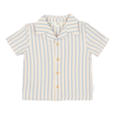LITTLE DUTCH. Πουκάμισο κοντομάνικο Multi Stripe - Νο 74