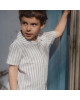 LITTLE DUTCH. Πουκάμισο κοντομάνικο Multi Stripe - Νο 74