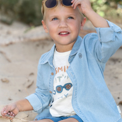 LITTLE DUTCH. Πουκάμισο μακρυμάνικο Denim - Νο 104