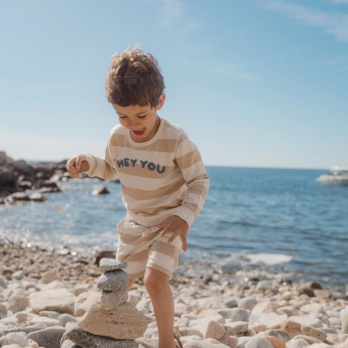 LITTLE DUTCH. Φούτερ Biscuit Stripe - Νο 86