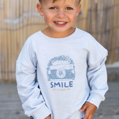 LITTLE DUTCH. Φούτερ Light Blue - Νο 98