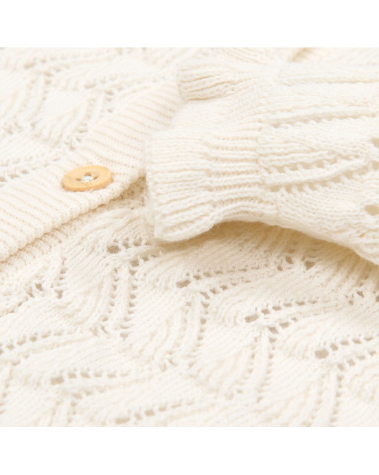 LITTLE DUTCH. Ζακέτα πλεκτή Creme - Νο 104