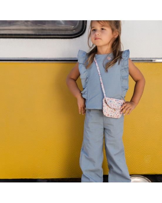 LITTLE DUTCH. Παντελονάκι φαρδύ Denim Blue - Νο 80