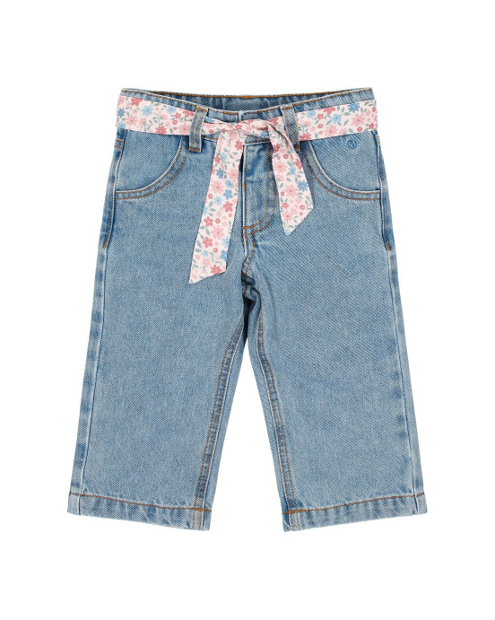 LITTLE DUTCH. Παντελόνι με ζωνάκι Denim - Νο 92