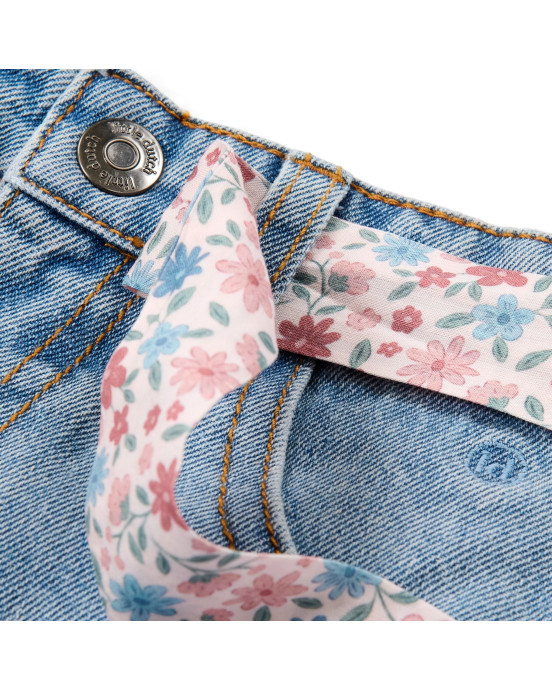 LITTLE DUTCH. Παντελόνι με ζωνάκι Denim - Νο 104