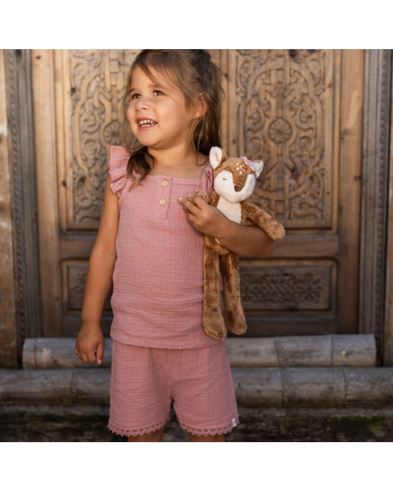 LITTLE DUTCH. Παντελονάκι κοντό Pink Blush - Νο 92