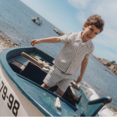 LITTLE DUTCH. Παντελονάκι κοντό Multi Stripe - Νο 104