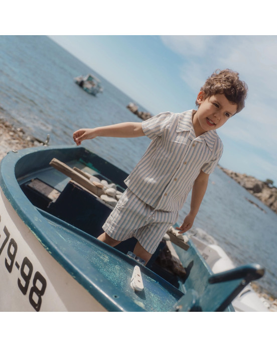 LITTLE DUTCH. Παντελονάκι κοντό Multi Stripe - Νο 104