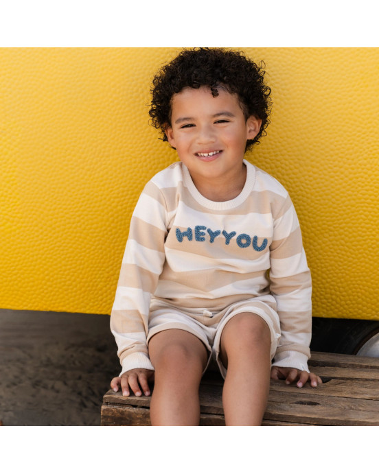 LITTLE DUTCH. Παντελονάκι κοντό Biscuit Stripe - Νο 86