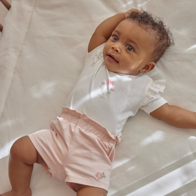 LITTLE DUTCH. Παντελονάκι κοντό ροζ Blossom - Νο 68