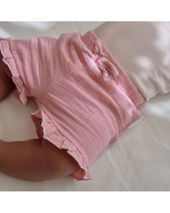 LITTLE DUTCH. Παντελονάκι κοντό ροζ Pink Blush - Νο 62