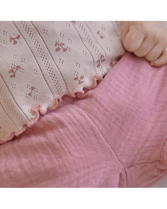LITTLE DUTCH. Παντελονάκι κοντό ροζ Pink Blush - Νο 50
