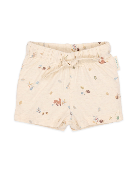 LITTLE DUTCH. Παντελονάκι κοντό κρεμ Forest Nature - Νο 68