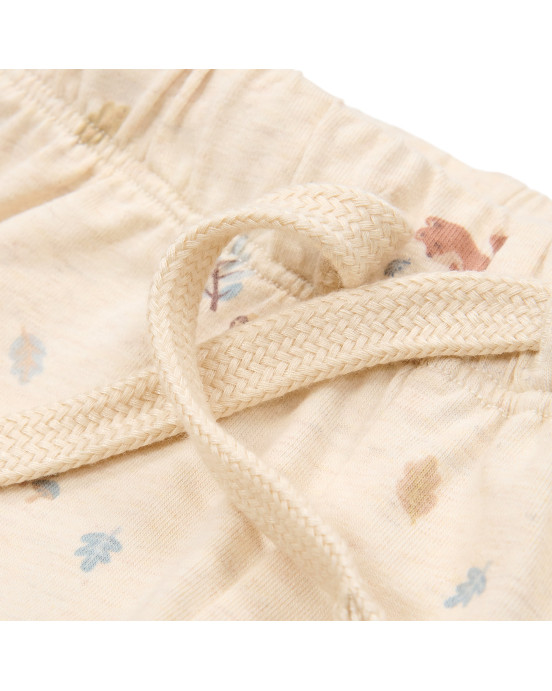 LITTLE DUTCH. Παντελονάκι κοντό κρεμ Forest Nature - Νο 74
