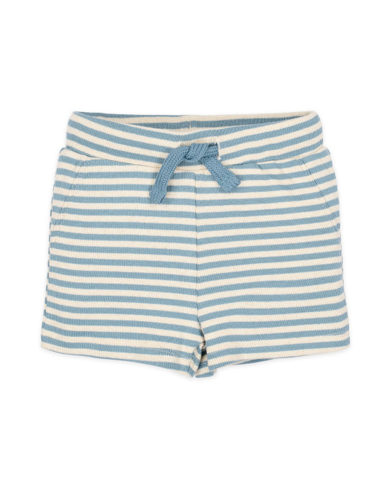 LITTLE DUTCH. Παντελονάκι κοντό μπλε Stone Blue stripe - Νο 50