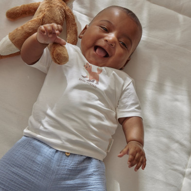 LITTLE DUTCH. Παντελονάκι κοντό μπλε Stone Blue - Νο 62