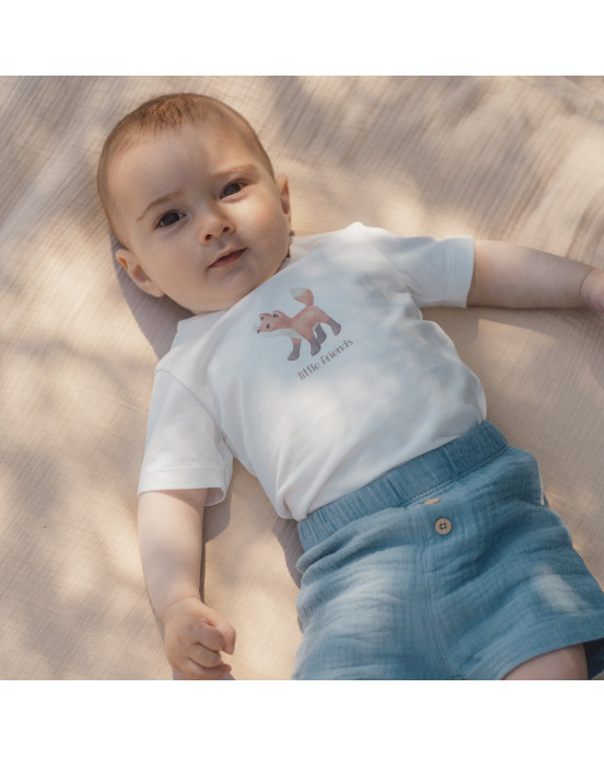 LITTLE DUTCH. Παντελονάκι κοντό μπλε Stone Blue - Νο 56