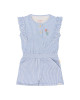 LITTLE DUTCH. Ολόσωμη φόρμα με βολάν Denim Blue Stripe - Νο 74