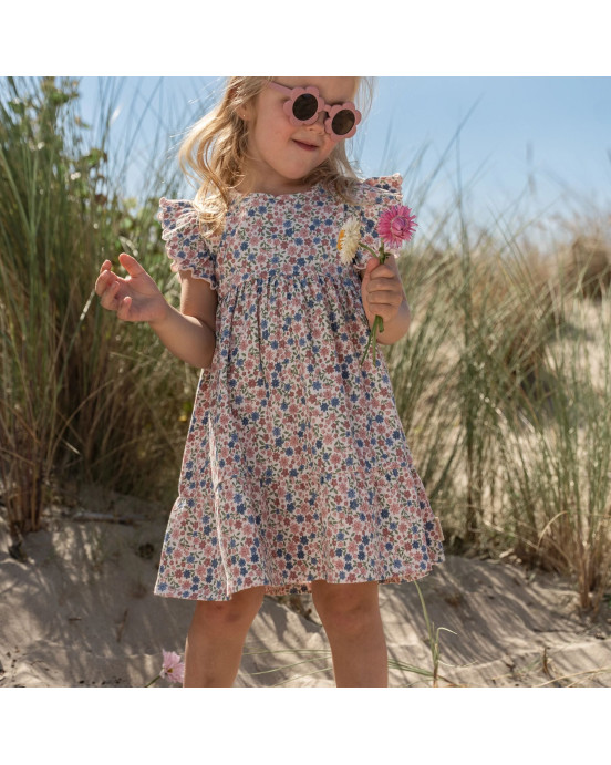 LITTLE DUTCH. Φορεματάκι αμάνικο με βολάν Meadow Flowers - Νο 104