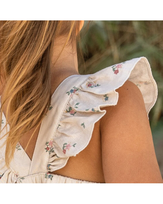 LITTLE DUTCH. Φορεματάκι αμάνικο με βολάν Fairy Bloom - Νο 92