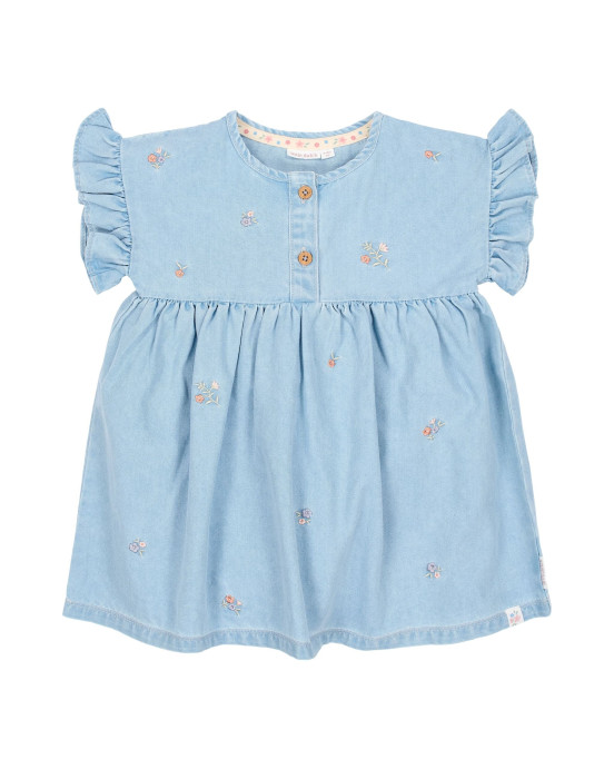 LITTLE DUTCH. Φορεματάκι κοντομάνικο Denim - Νο 104