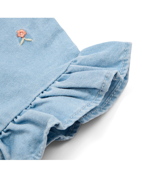 LITTLE DUTCH. Φορεματάκι κοντομάνικο Denim - Νο 104