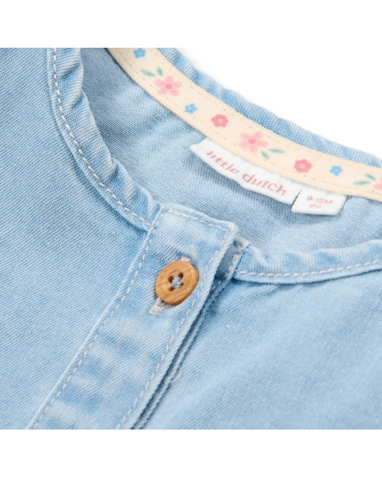 LITTLE DUTCH. Φορεματάκι κοντομάνικο Denim - Νο 104