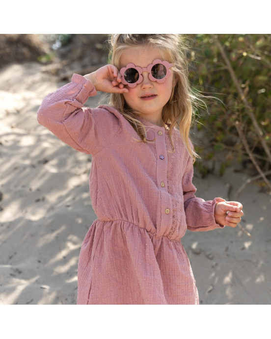 LITTLE DUTCH. Φορεματάκι μακρυμάνικο Pink Blush - Νο 92