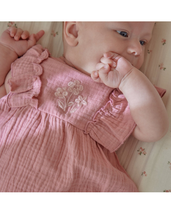 LITTLE DUTCH. Σετ φορεματάκι με σορτσάκι Pink Blush - Νο 56