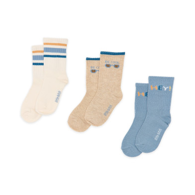 LITTLE DUTCH. Σετ 3 ζευγάρια κάλτσες Forest Friends Multi - Νο 17/19 (6-12 μηνών)