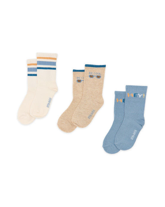 LITTLE DUTCH. Σετ 3 ζευγάρια κάλτσες Forest Friends Multi - Νο 17/19 (6-12 μηνών)