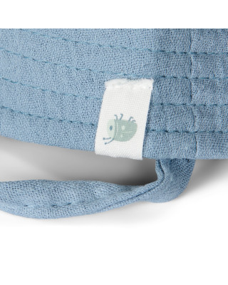 LITTLE DUTCH. Βρεφικό καπέλο ήλιου Stone Blue - Νο 1 (0-3 μηνών)