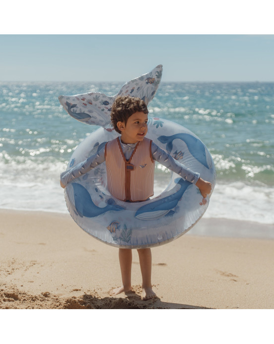 LITTLE DUTCH. Ολόσωμο μακρυμάνικο μαγιό Ocean Splash - Νο 62/68