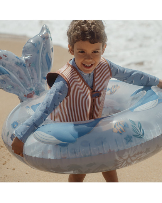 LITTLE DUTCH. Ολόσωμο μακρυμάνικο μαγιό Ocean Splash - Νο 62/68