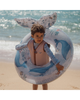 LITTLE DUTCH. Ολόσωμο μακρυμάνικο μαγιό Ocean Splash - Νο 62/68
