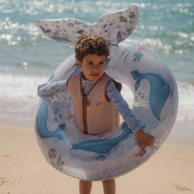 LITTLE DUTCH. Ολόσωμο μακρυμάνικο μαγιό Ocean Splash - Νο 98/104