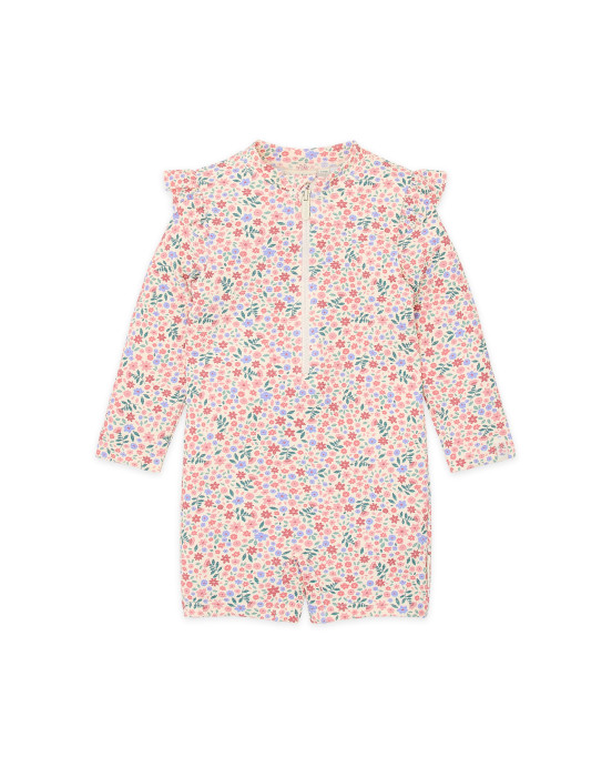 LITTLE DUTCH. Ολόσωμο μακρυμάνικο μαγιό Dreamy Flowerfield - Νο 86/92